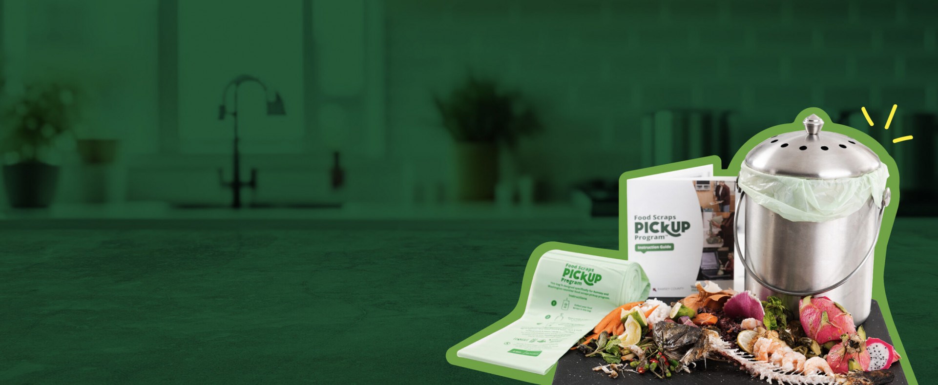 Keep kitchen food scraps —